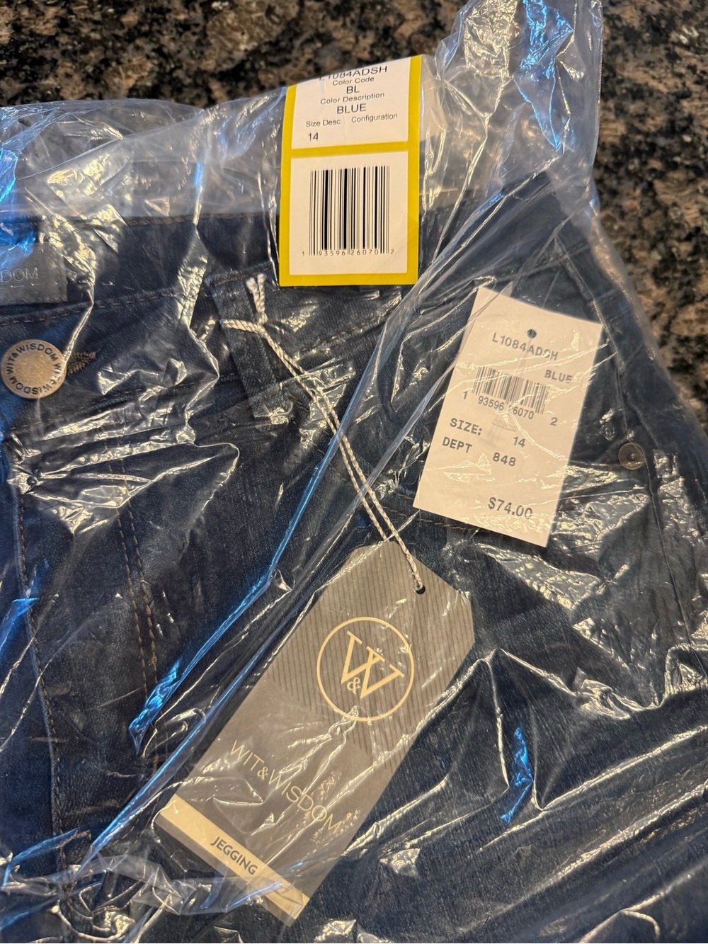 Wit & Wisdom Blue Women’s Jeggings. Brand new in bag with tags attached.
